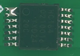 AOI defect example: Bridge (Solder Bridging)